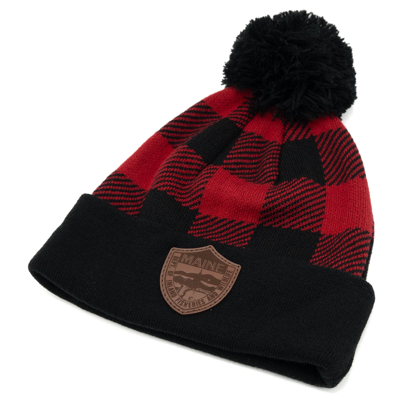 Knit Beanie, Buffalo Plaid