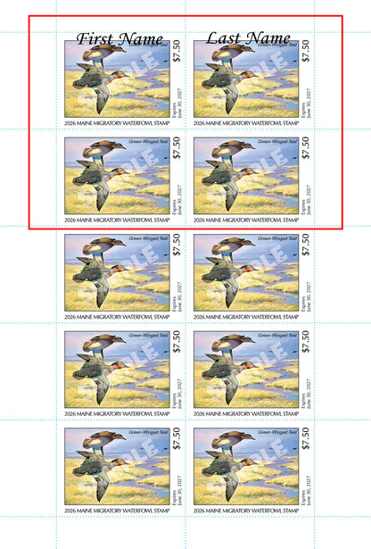 2026 Maine Duck Stamp - Collector's Item Only