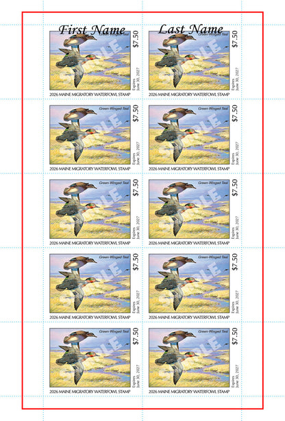 2026 Maine Duck Stamp - Collector's Item Only