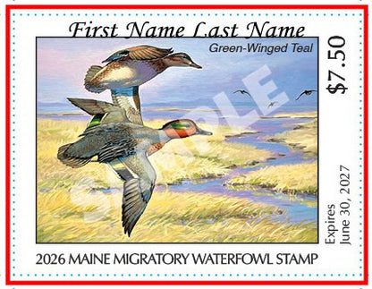 2026 Maine Duck Stamp - Collector's Item Only