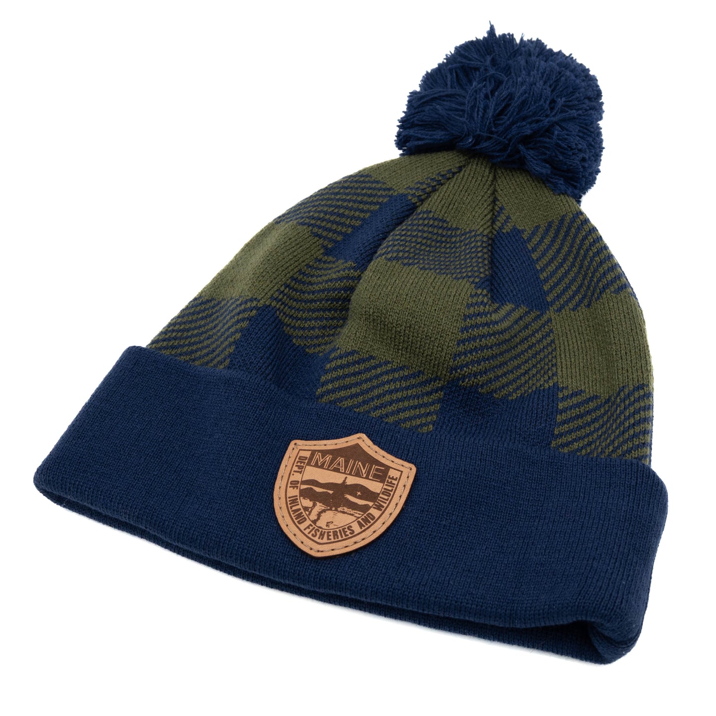 Knit Beanie, Buffalo Plaid