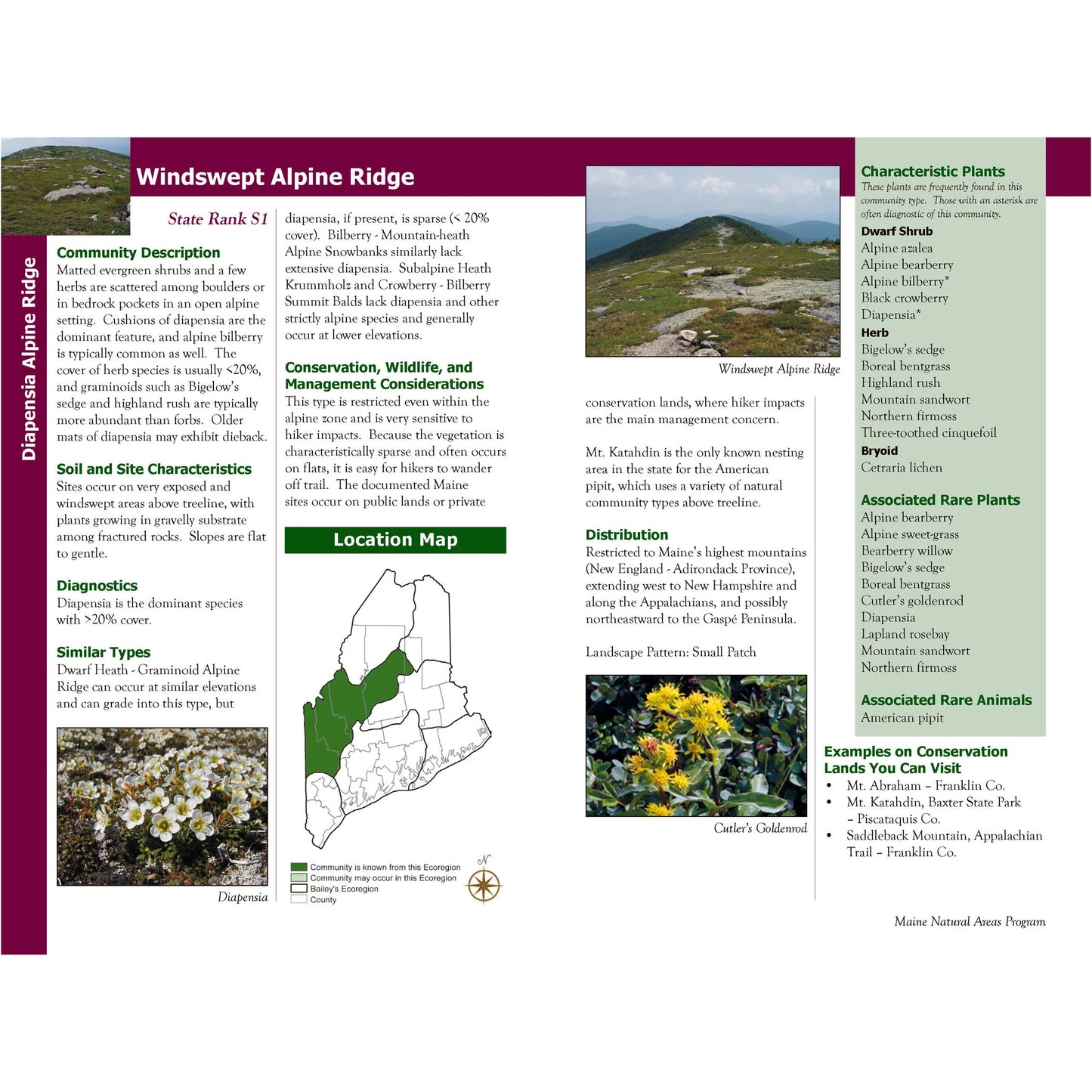 Natural Landscapes of Maine: A Guide to Natural Communities and Ecosystems