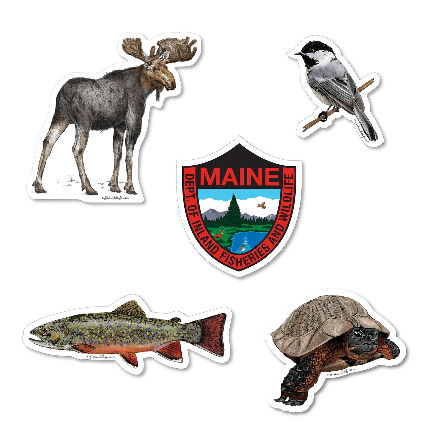 Maine Wildlife Decal Pack